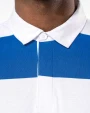 KARIBAN Gestreiftes Polohemd mit langen Ärmeln, Unisex Poloshirts personalisierbar