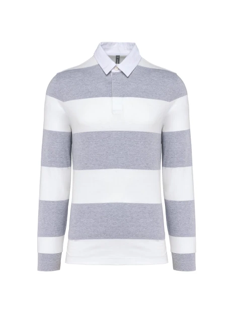 KARIBAN Polo rugby rayé manches longues unisexe /api/colors/308bd561-7f49-4ba7-9c85-bd57015c6a97 personnalisable