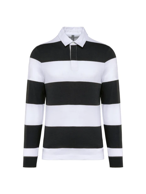 KARIBAN Polo rugby rayé manches longues unisexe /api/colors/ae86c9a8-dc4a-4340-9d24-9dd5945fc43c personnalisable