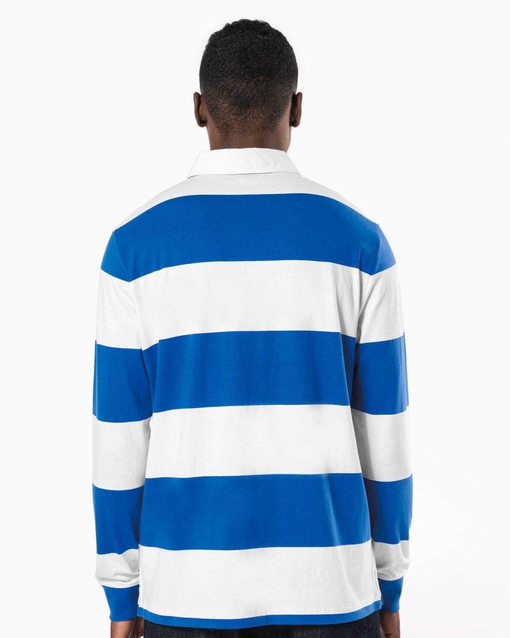 Polos personnalisable KARIBAN Polo rugby rayé manches longues unisexe