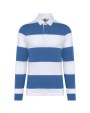 Polos personnalisable KARIBAN Polo rugby rayé manches longues unisexe