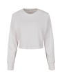 BUILD YOUR BRAND Ladies´ Terry Cropped Crew Sweatshirts personalisierbar