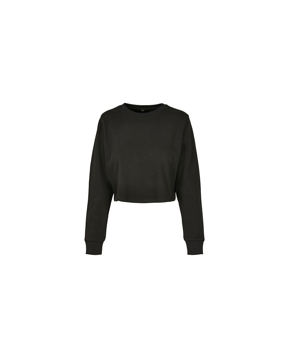 BUILD YOUR BRAND Ladies´ Terry Cropped Crew Sweatshirts personalisierbar