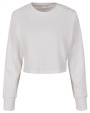 BUILD YOUR BRAND Ladies´ Terry Cropped Crew Sweatshirts personalisierbar