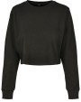 BUILD YOUR BRAND Ladies´ Terry Cropped Crew Sweatshirts personalisierbar