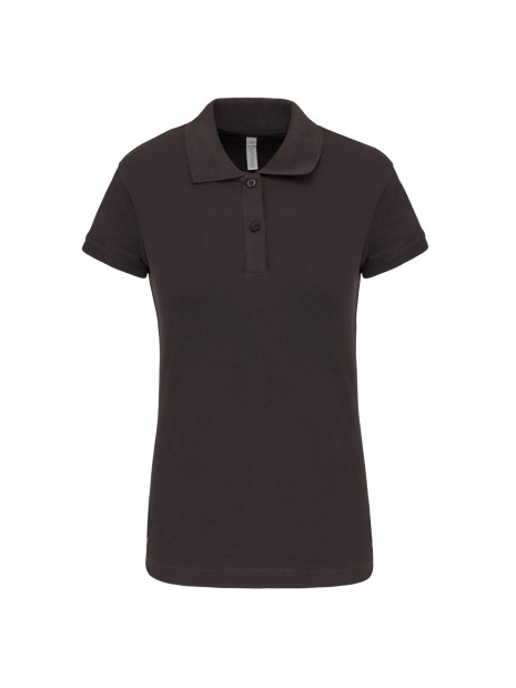 KARIBAN Polo piqué manches courtes femme /api/colors/3664e9be-231a-44a8-bacd-707b001b474c personnalisable