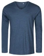 T-Shirts personnalisable PROMODORO Men´s V-Neck T-Shirt Longsleeve