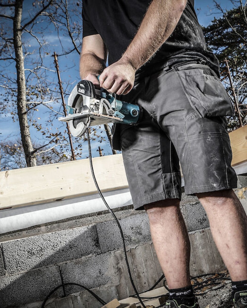 Bermuda's & Shorts PROJOB 3521 STRETCHSHORT MET AFNEEMBARE SPIJKERZAKKEN voor bedrukking &amp; borduring