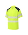 YOKO Hi-vis mandarin collar Zip Neck Comfort Trim polo (HVJ230) Poloshirts personalisierbar