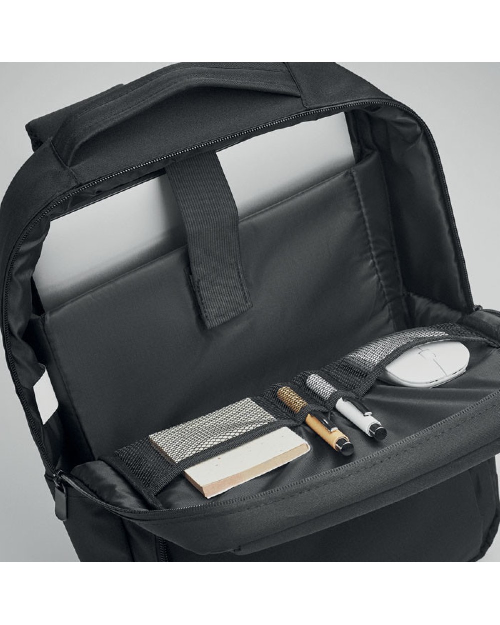 Tassen & Zakken 4DO 300D RPET laptop rugzak voor bedrukking &amp; borduring