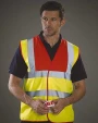 Fluo vestjes YOKO Veiligheidshesje met 2 Banden & Bretels voor bedrukking &amp; borduring