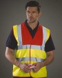 Fluo vestjes YOKO Veiligheidshesje met 2 Banden & Bretels voor bedrukking &amp; borduring