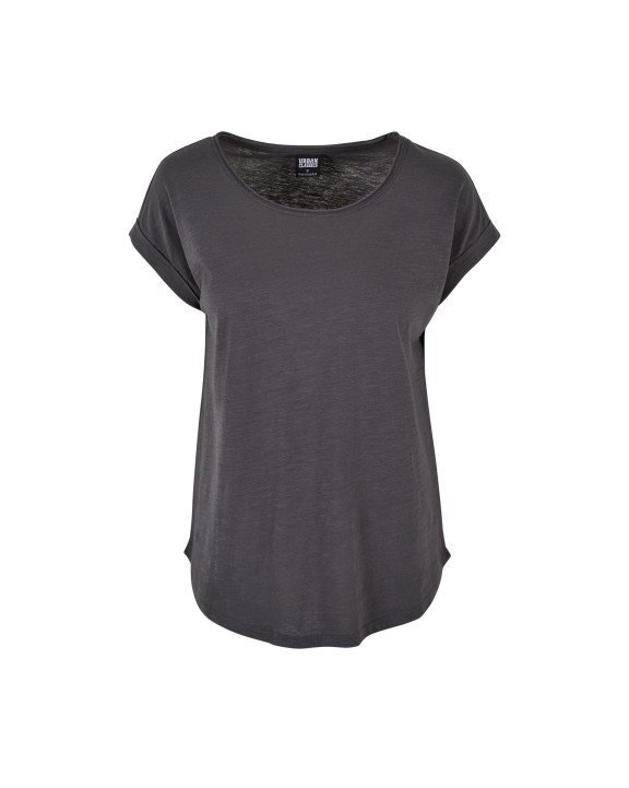 BUILD YOUR BRAND LADIES LONG SLUB TEE T-Shirts personalisierbar