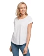 T-shirts BUILD YOUR BRAND LADIES LONG SLUB TEE voor bedrukking &amp; borduring
