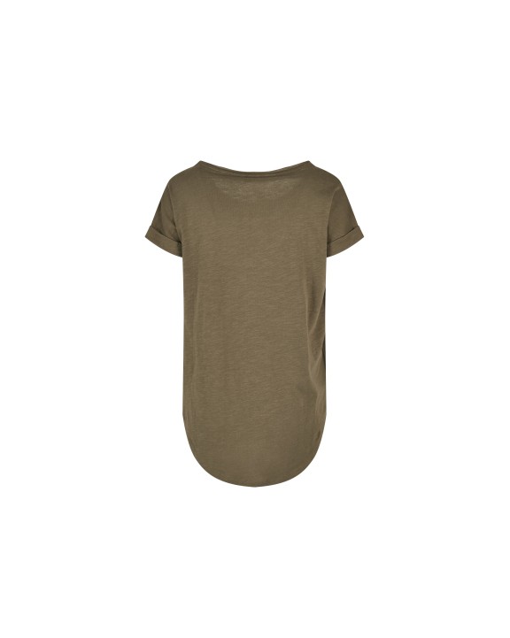 BUILD YOUR BRAND LADIES LONG SLUB TEE T-Shirts personalisierbar