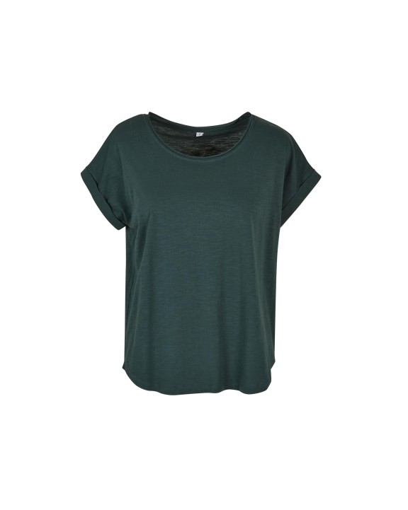 BUILD YOUR BRAND LADIES LONG SLUB TEE T-Shirts personalisierbar