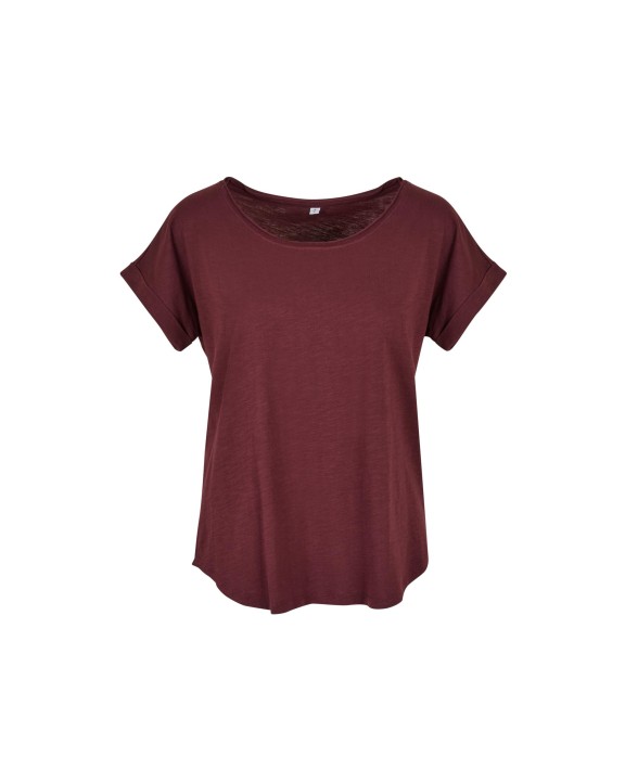 BUILD YOUR BRAND LADIES LONG SLUB TEE T-Shirts personalisierbar