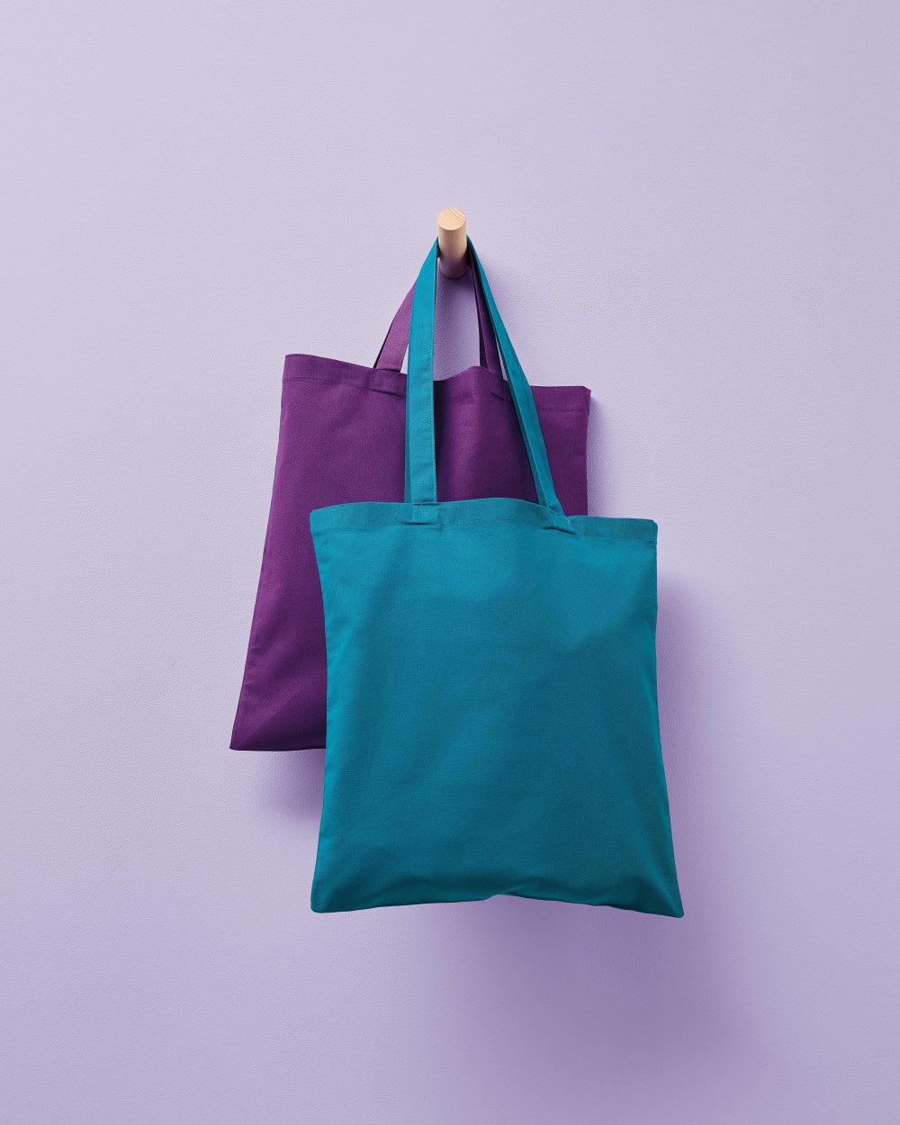 Tassen & Zakken NUTSHELL Cotton shopper long handle voor bedrukking &amp; borduring