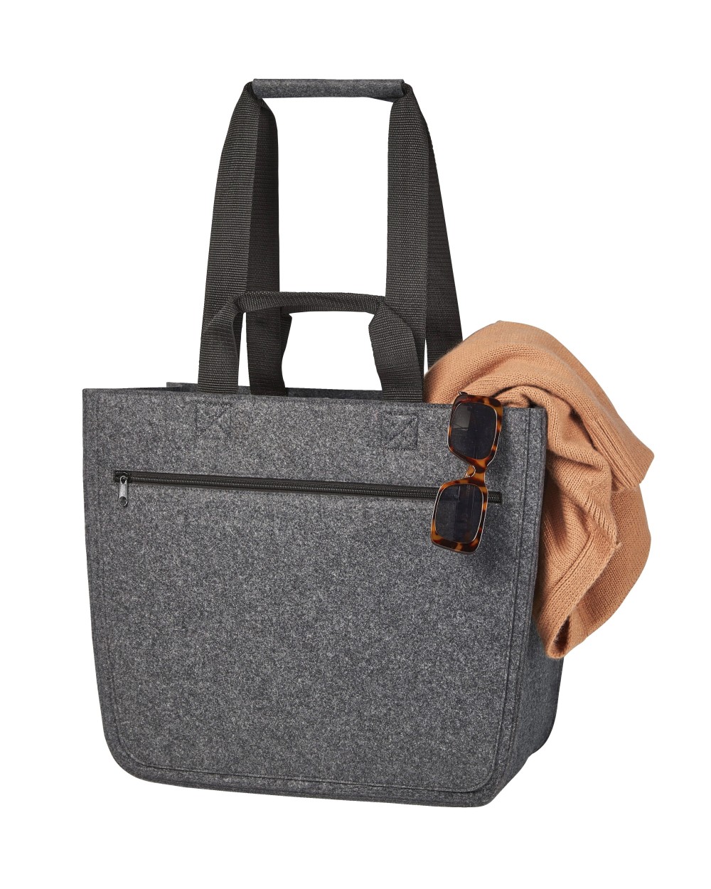Sacs & Bagagerie personnalisable HALFAR Felt Shopper Softbasket