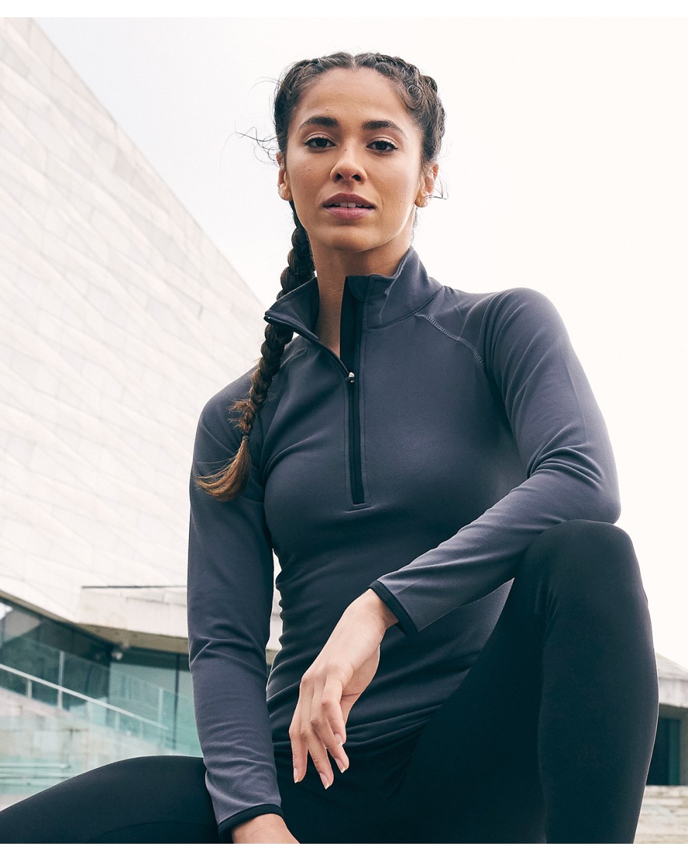 Sweat-shirts personnalisable AWDIS Girlie Cool 1/2 Zip Sweat