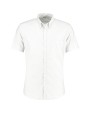 Hemden KUSTOM KIT Slim Fit Workwear Oxford Shirt Short Sleeve voor bedrukking &amp; borduring
