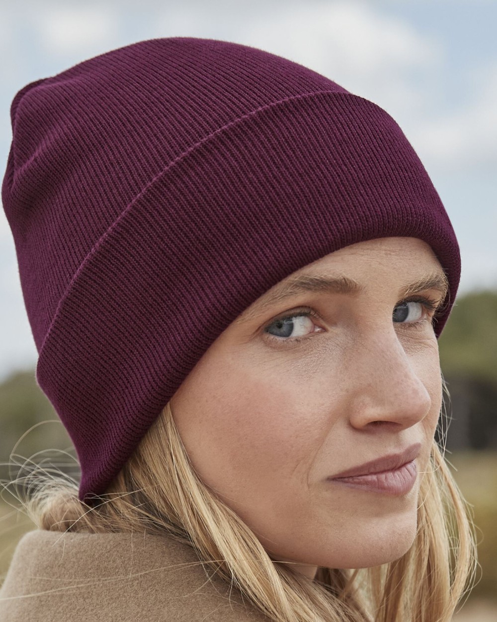 BEECHFIELD ORGANIC COTTON ORIGINAL CUFFED BEANIE Mützen personalisierbar