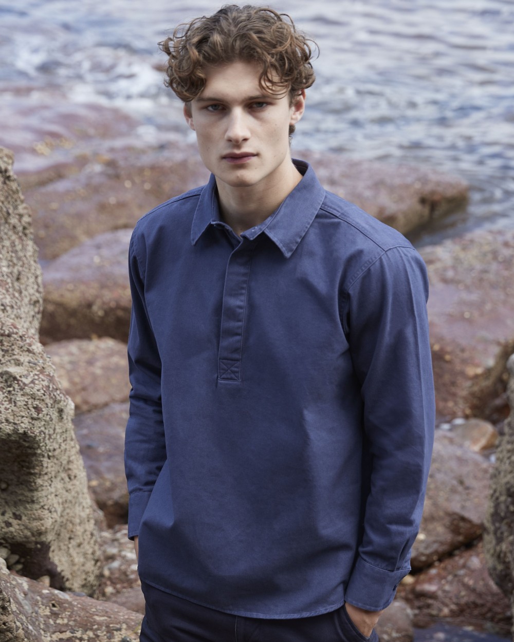 FRONT ROW PULLOVER DRILL SHIRT Hemden personalisierbar