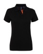 Polo's ASQUITH & FOX Women´s Classic Fit Contrast Polo voor bedrukking &amp; borduring