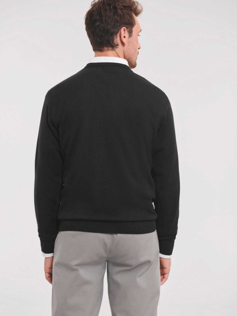 Pulls à personnaliser RUSSELL Pullover homme col v 