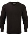 RUSSELL V-neck Knitted Pullover Pullovers personalisierbar