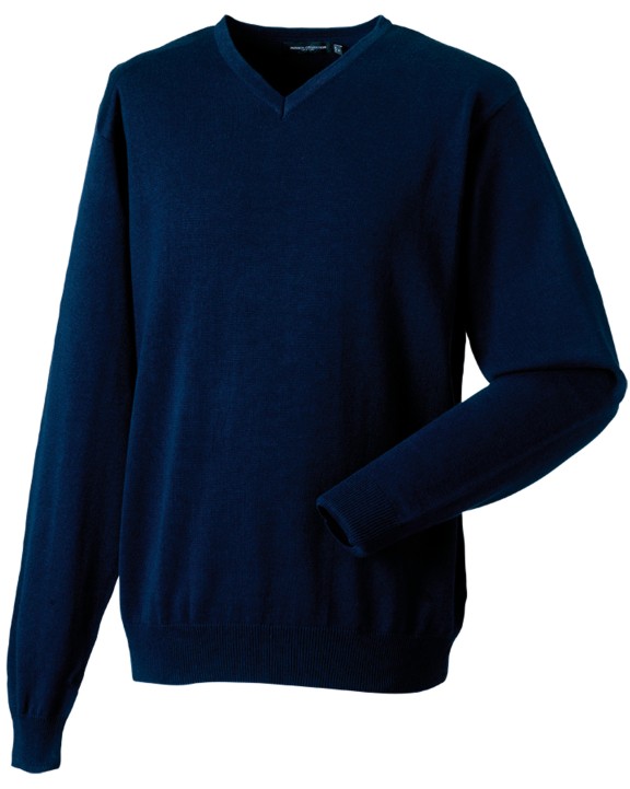 Pulls personnalisable RUSSELL Pullover homme col v