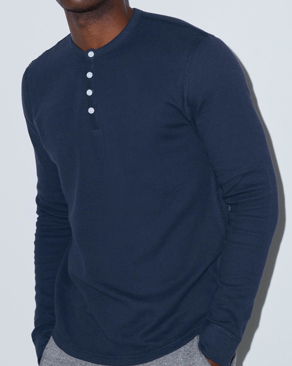 AMERICAN APPAREL Unisex Baby Thermal L/S Henley T-Shirts personalisierbar