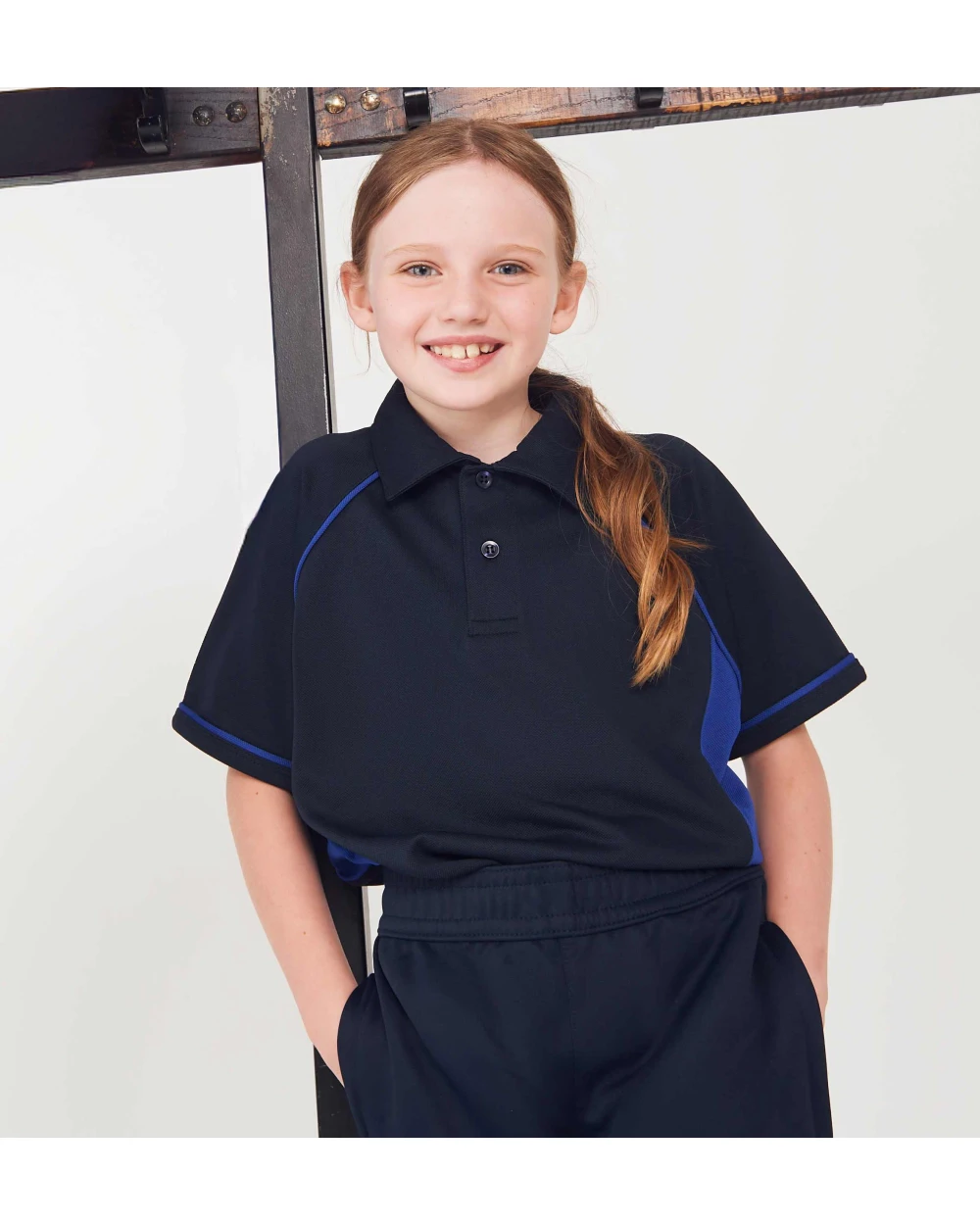 Polo's FINDEN-HALES Kids piped performance polo voor bedrukking &amp; borduring