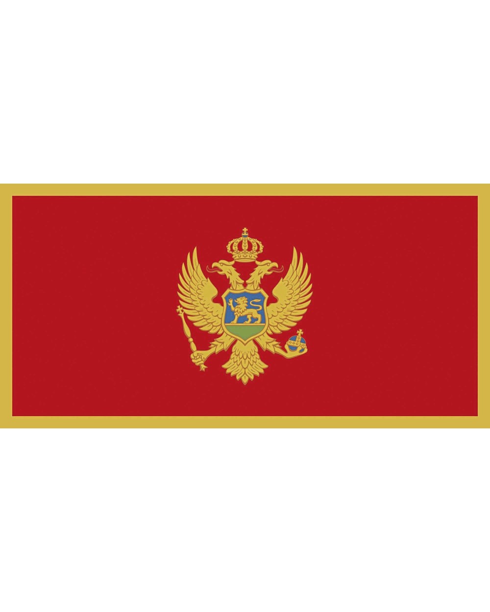 PRINTWEAR Flag Montenegro Zubehör personalisierbar