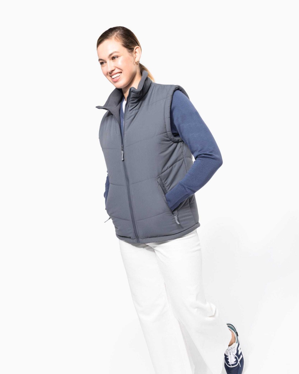 Jassen KARIBAN Met fleece gevoerde bodywarmer voor bedrukking &amp; borduring