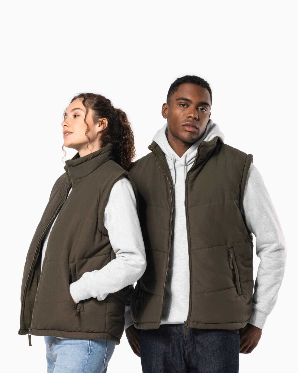 Jassen KARIBAN Met fleece gevoerde bodywarmer voor bedrukking &amp; borduring