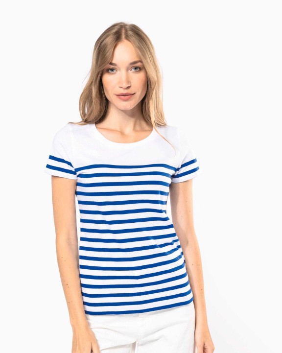 T-Shirts personnalisable KARIBAN T-shirt marin col rond Bio femme