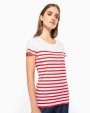 T-shirts KARIBAN Marine-T-shirt ronde hals Bio dames voor bedrukking &amp; borduring