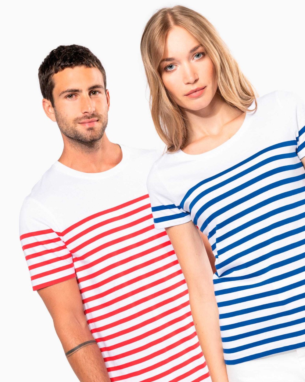 T-shirts KARIBAN Marine-t-shirt ronde hals Bio dames voor bedrukking &amp; borduring