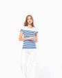 T-shirts KARIBAN Marine-t-shirt ronde hals Bio dames voor bedrukking &amp; borduring