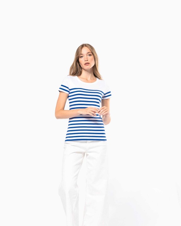 T-Shirts personnalisable KARIBAN T-shirt marin col rond Bio femme