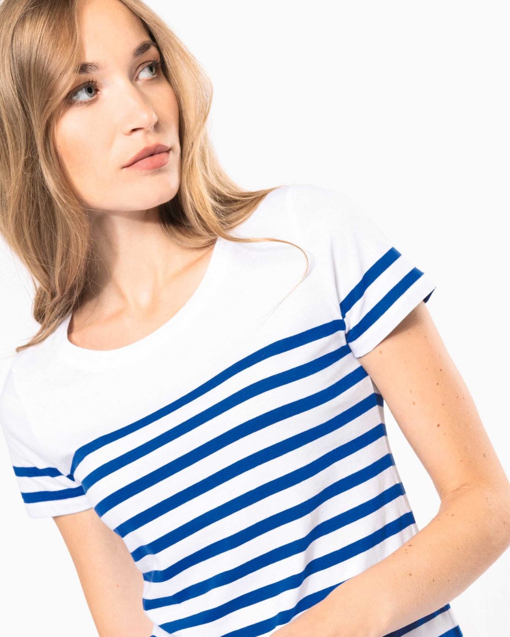 T-Shirts personnalisable KARIBAN T-shirt marin col rond Bio femme