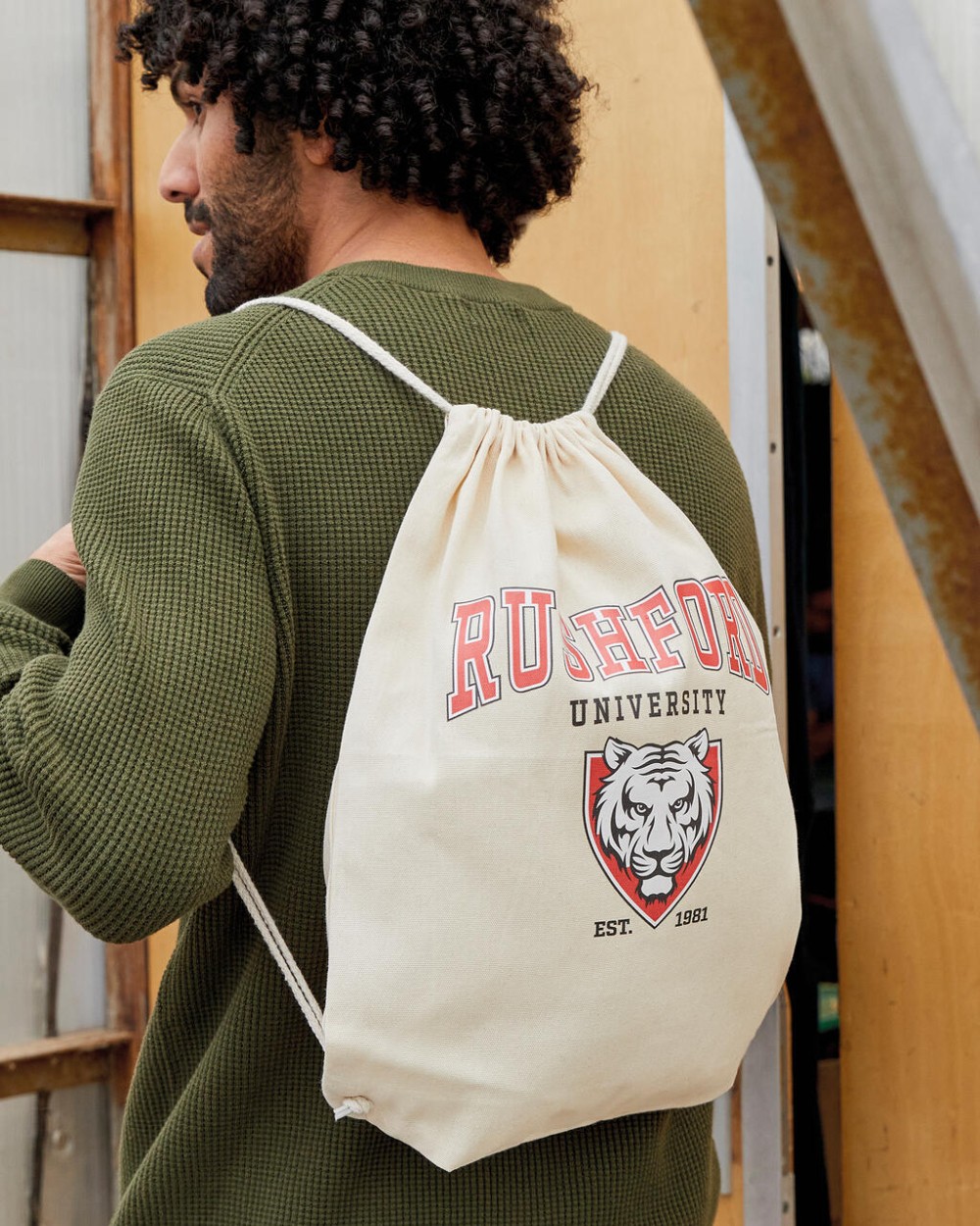 Sacs & Bagagerie personnalisable BAGS BY JASSZ Baby Canvas Cotton Drawstring Backpack