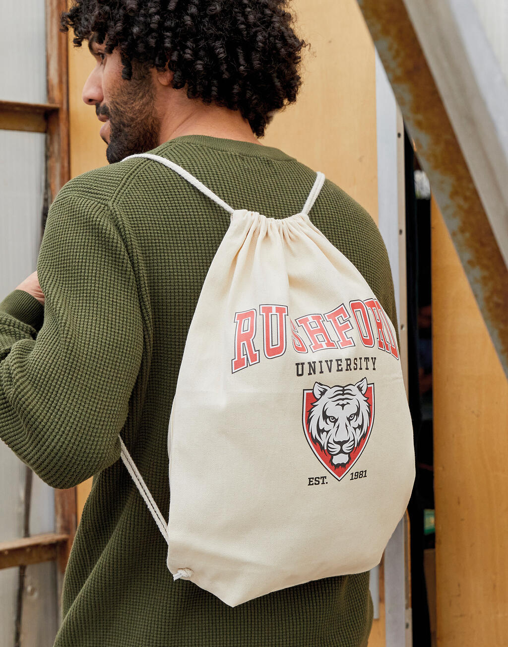 Sacs & Bagagerie personnalisable BAGS BY JASSZ Baby Canvas Cotton Drawstring Backpack