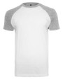 T-shirts BUILD YOUR BRAND RAGLAN CONTRAST TEE voor bedrukking &amp; borduring