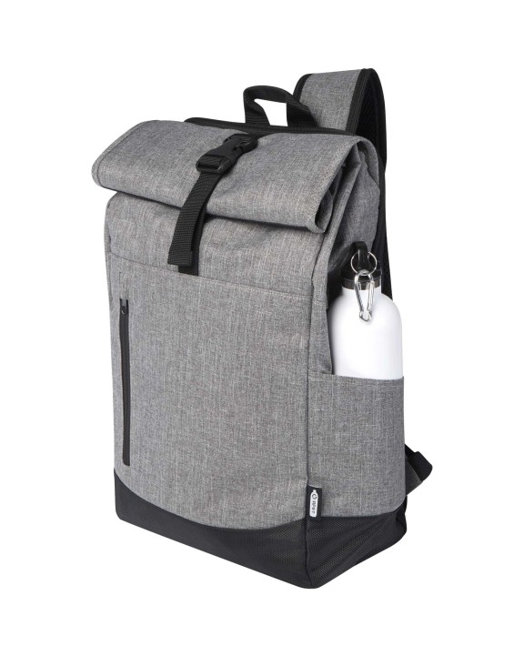 4DO Hoss 15,6" GRS recycelter Rolltop Laptop-Rucksack 12L Taschen personalisierbar