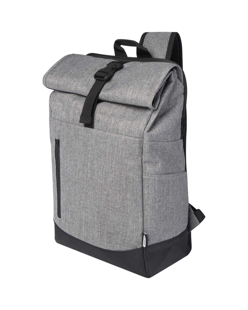 Sacs & Bagagerie personnalisable 4DO Sac à dos Hoss recyclé GRS avec rabat enroulable pour ordinateur portable de 15,6" 12L
