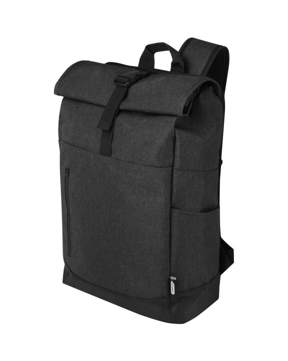 4DO Hoss 15,6" GRS recycelter Rolltop Laptop-Rucksack 12L Taschen personalisierbar
