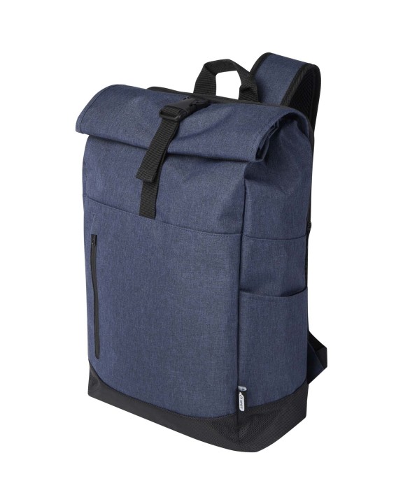 4DO Hoss 15,6" GRS recycelter Rolltop Laptop-Rucksack 12L Taschen personalisierbar