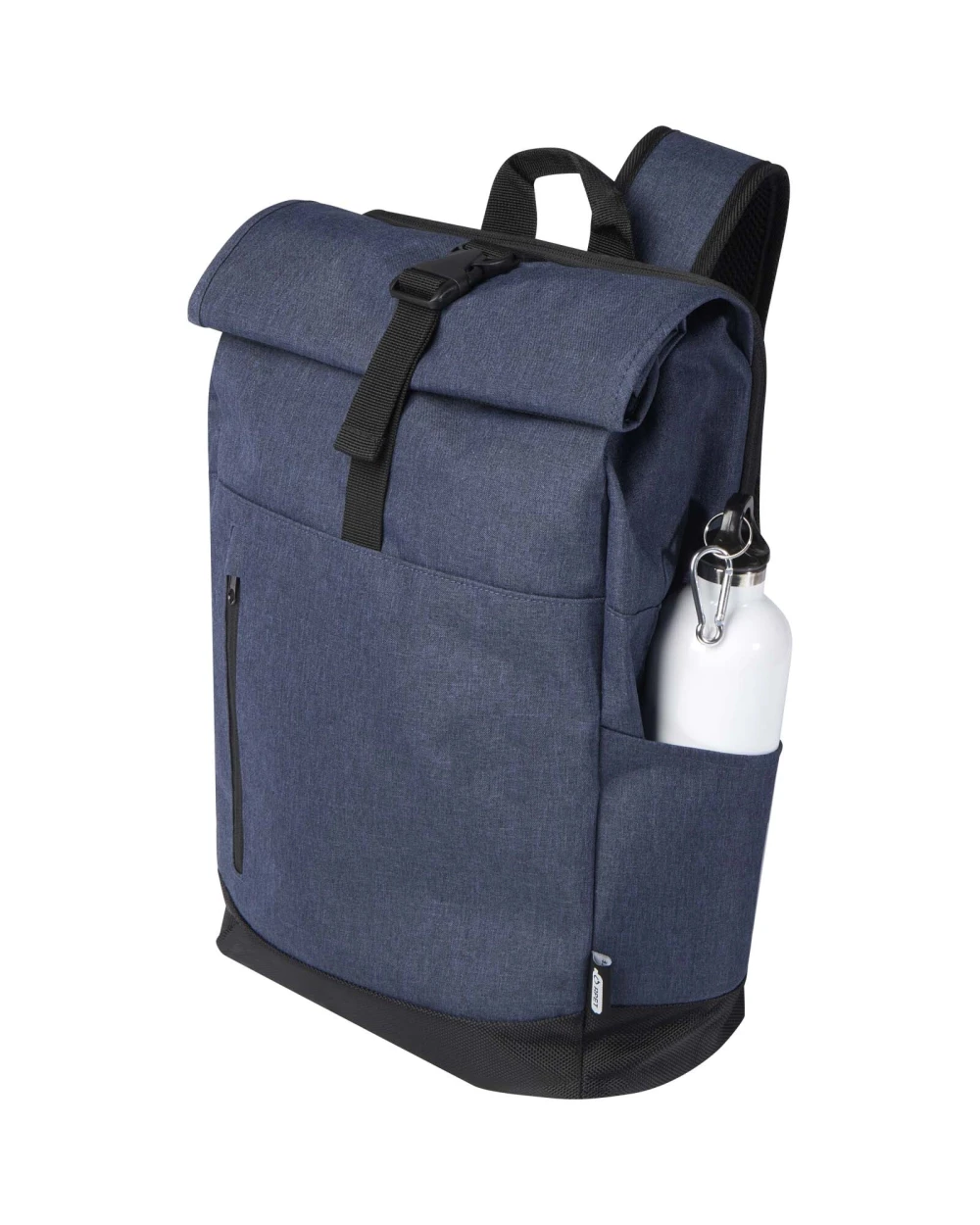 Sacs & Bagagerie personnalisable 4DO Sac à dos Hoss recyclé GRS avec rabat enroulable pour ordinateur portable de 15,6" 12L